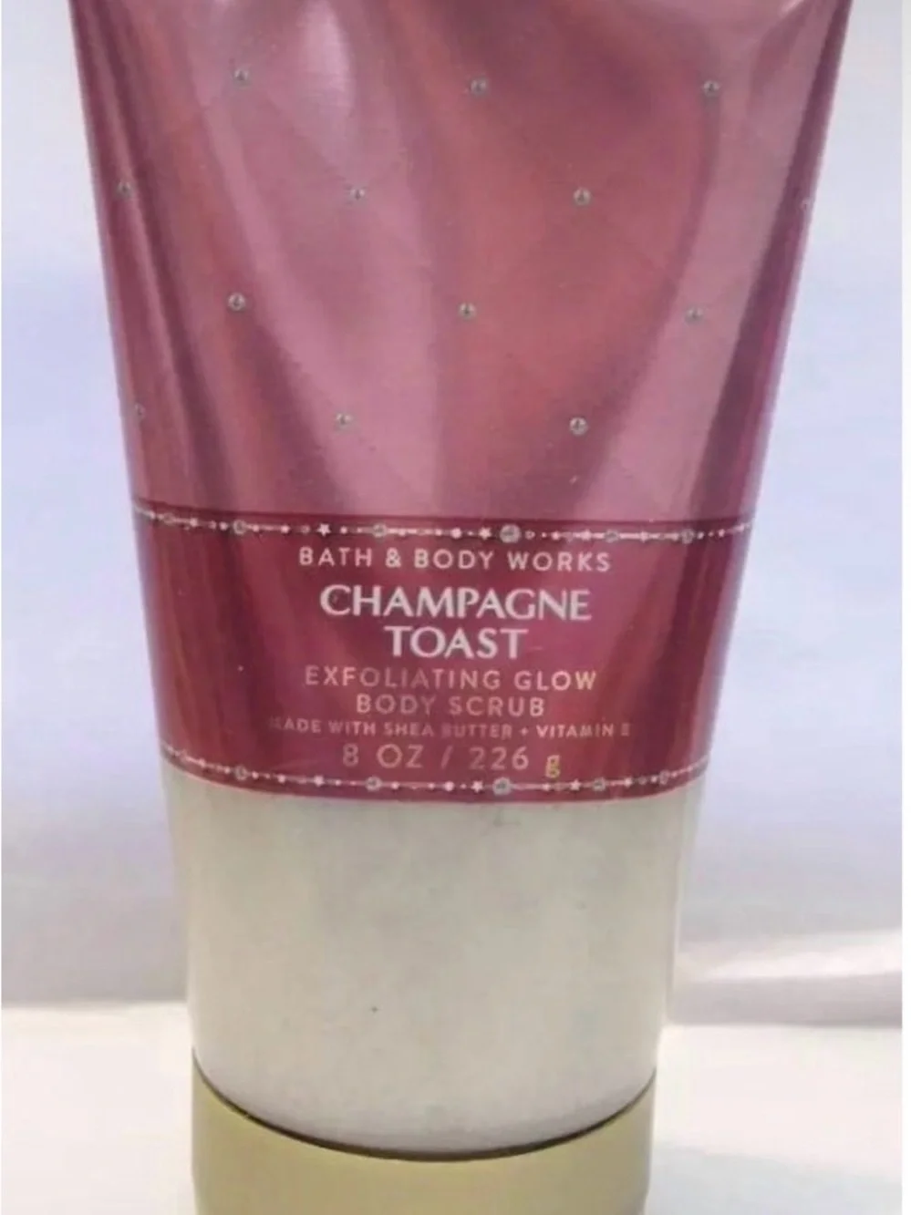 CHAMPAGNE TOAST Bath & Body Works Exfoliating Glow Body Scrub 8 Oz/226 g